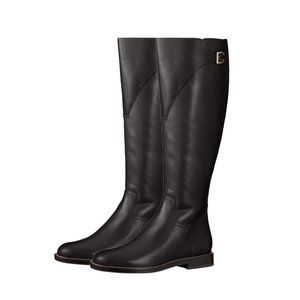 COLE HAAN Women's Harrington Grand Knee-high Riding Boots - Black Leather